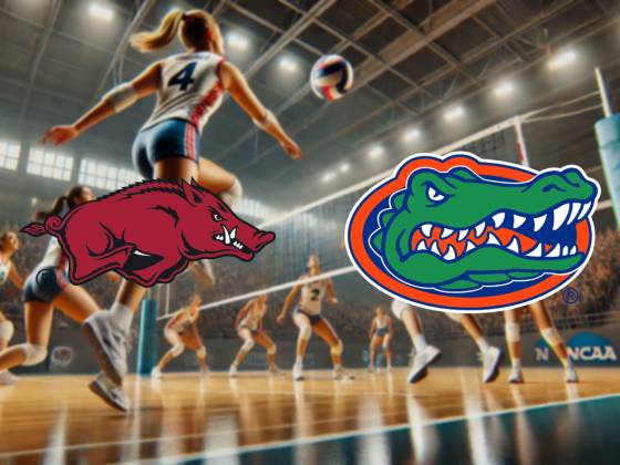 Arkansas Razorbacks at Florida Gators Women's Volleyball
